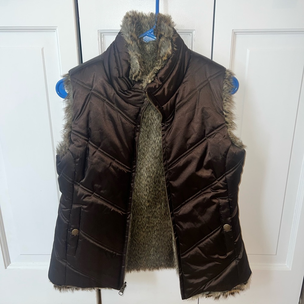Gap Reversible Fur Vest